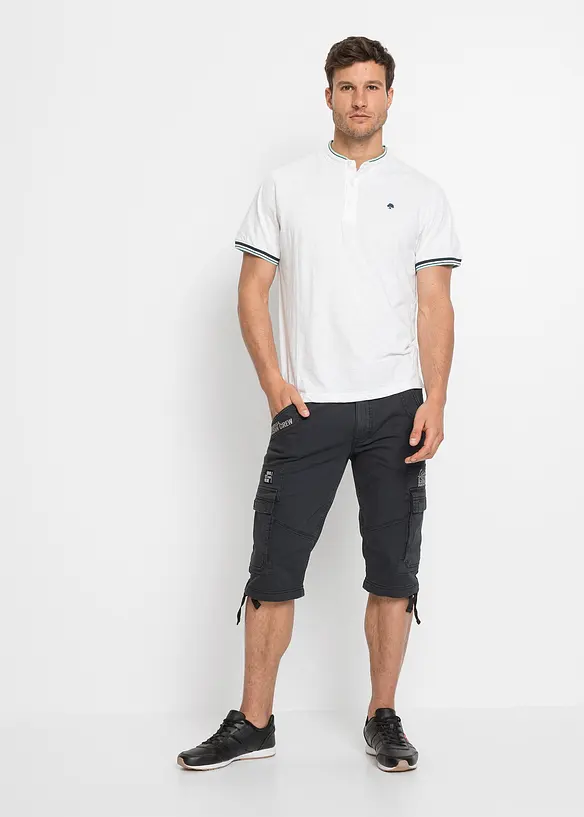 Bermuda lunghi elasticizzati con tasche cargo, regular fit, bonprix