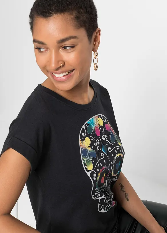 T-shirt in misto viscosa morbido, bonprix