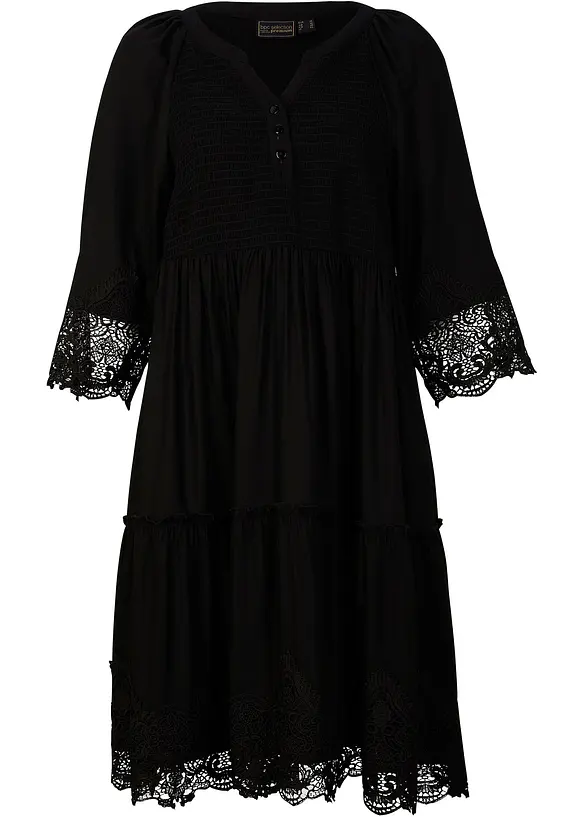 Abito chemisier con pizzo, bonprix
