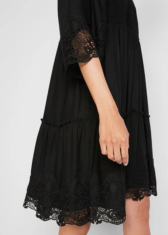 Abito chemisier con pizzo, bonprix