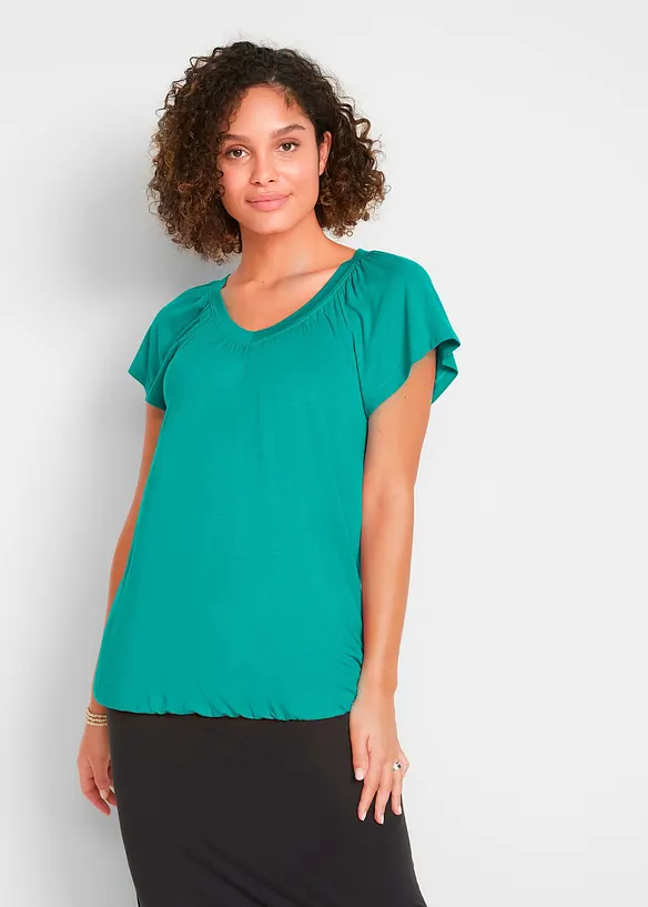 Maglia a maniche corte in misto viscosa, bonprix