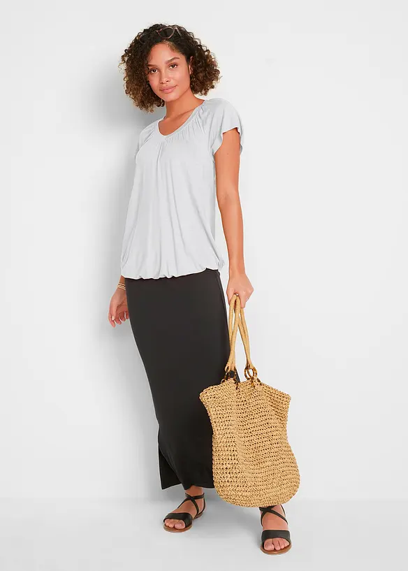 Maglia a maniche corte in misto viscosa, bonprix