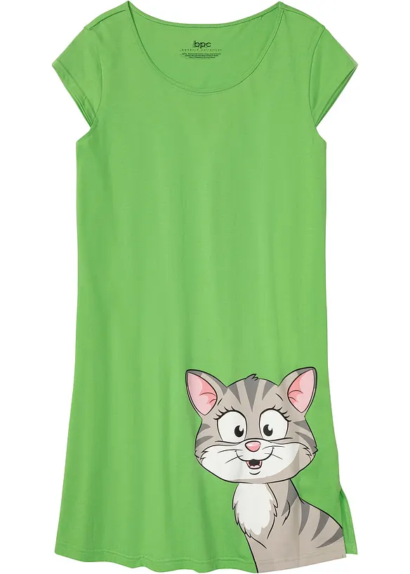 Camicia da notte corta in puro cotone biologico, bonprix