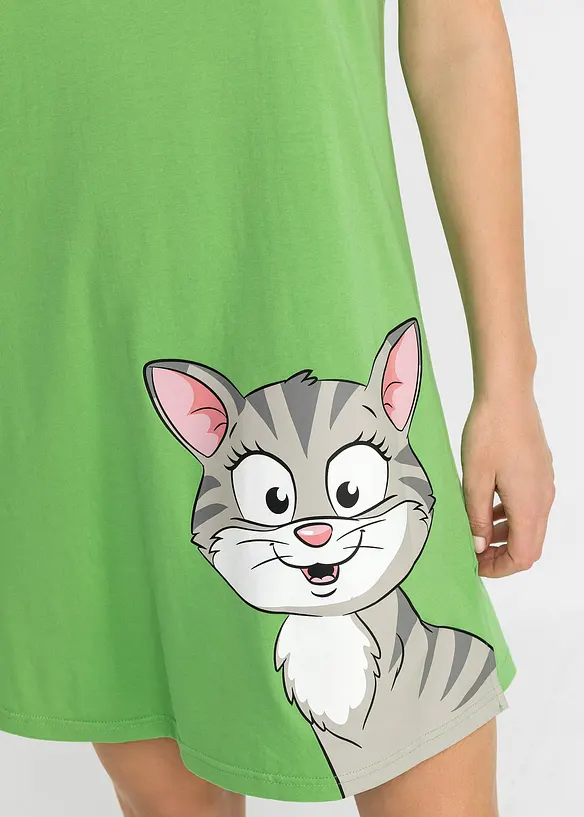 Camicia da notte corta in puro cotone biologico, bonprix