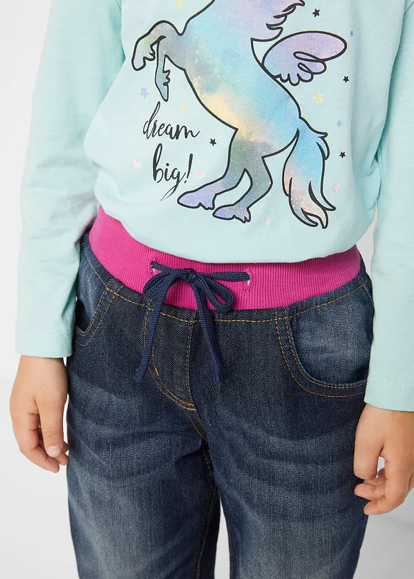 Jeans termici comodi con fodera in pile, bonprix