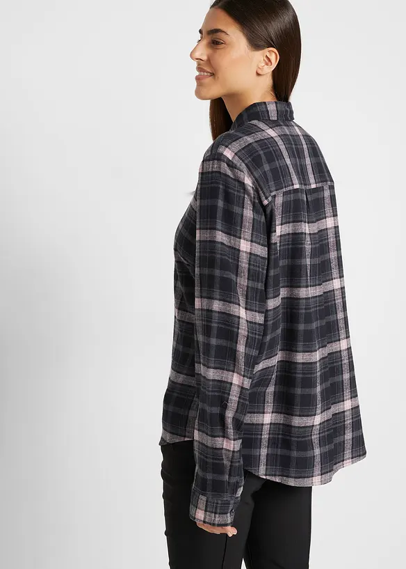 Camicia in flanella di puro cotone, bonprix