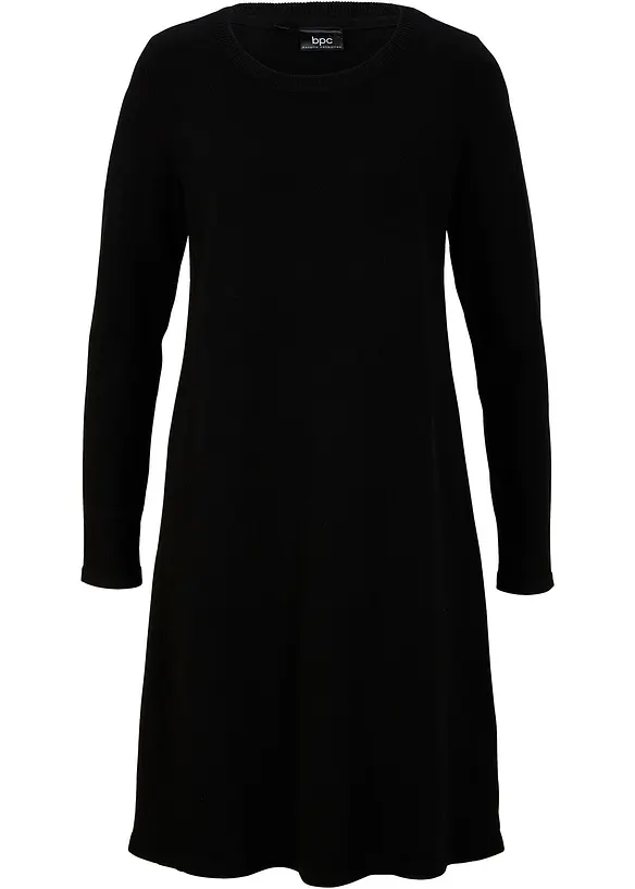 Abito basic in maglia con cotone riciclato, bonprix