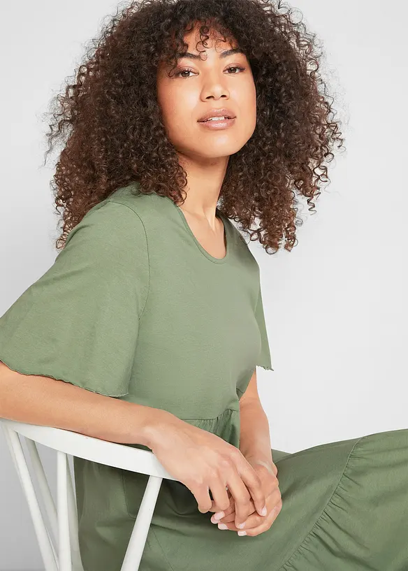 Abito in jersey di puro cotone, bonprix