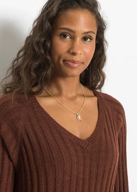 Abito midi in maglia, bonprix