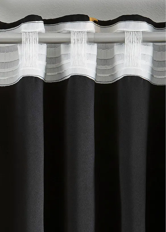 Tenda oscurante con stampa lucida a farfalle (pacco da 1), bonprix