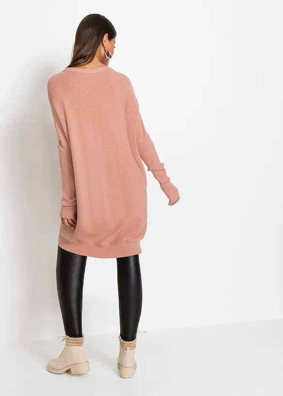 Maglione lungo in misto viscosa, bonprix