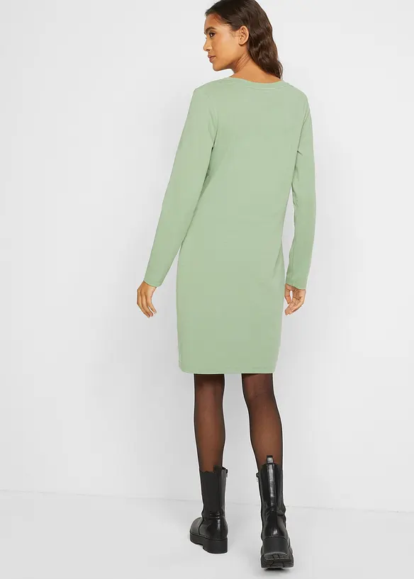 Abito in jersey aderente (pacco da 2), bonprix
