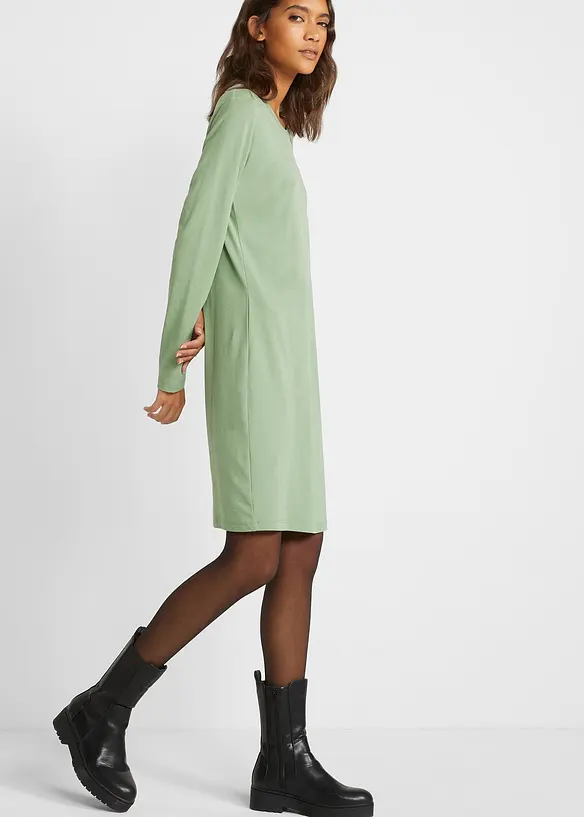 Abito in jersey aderente (pacco da 2), bonprix