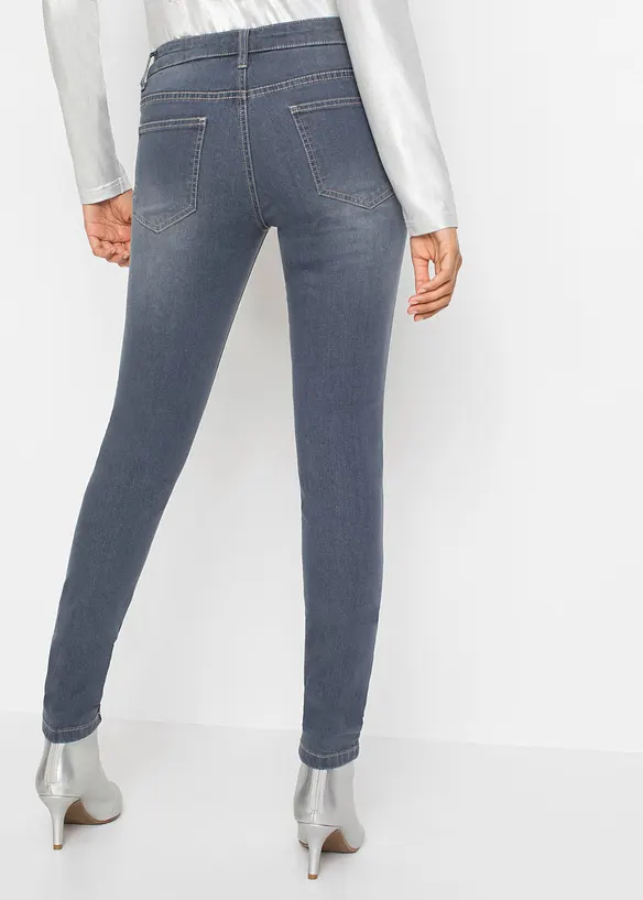 Jeans skinny con stelle, vita bassa, bonprix