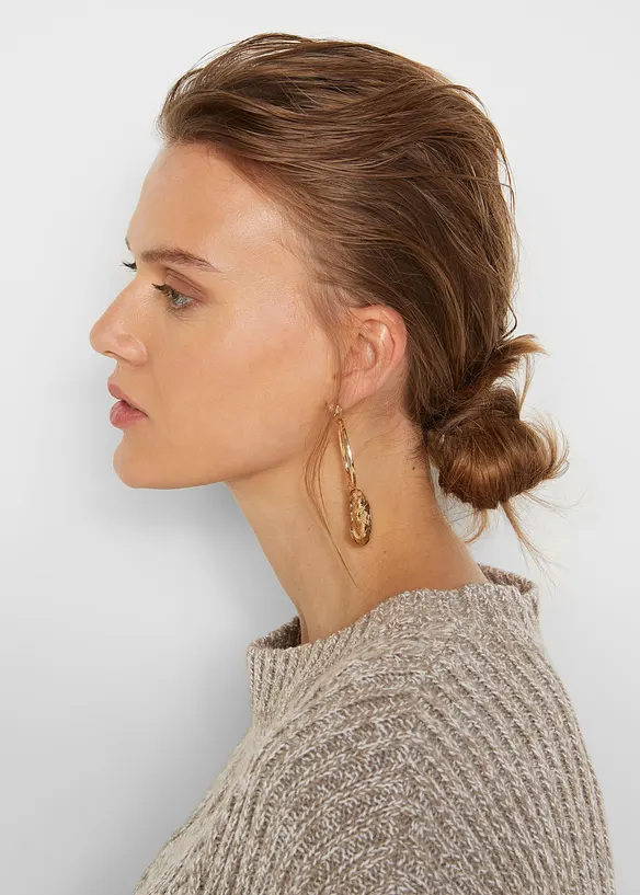 Maglione a trecce oversize, bonprix