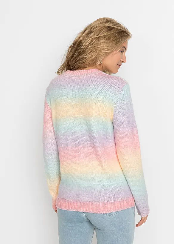 Maglione in morbido misto lana a filato grosso, bonprix