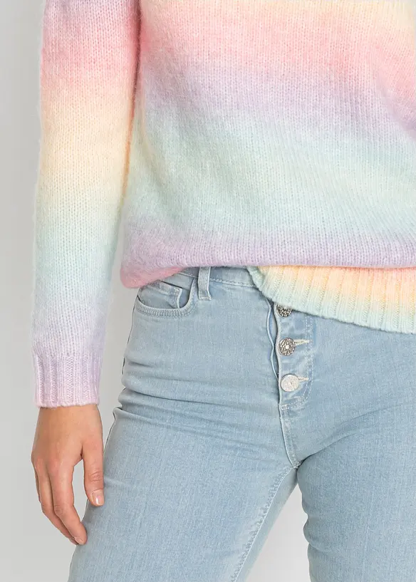 Maglione in morbido misto lana a filato grosso, bonprix