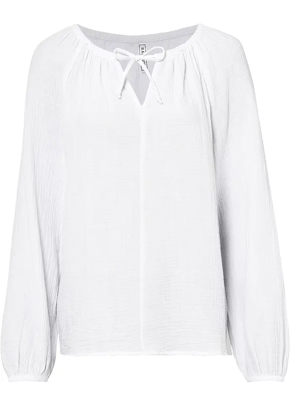 Blusa in mussola di cotone, bonprix