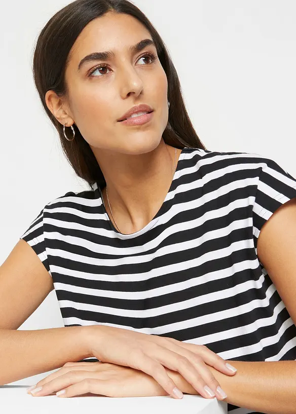 Maglia a righe in cotone biologico, bonprix