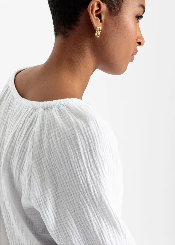 Blusa in mussola di cotone, bonprix