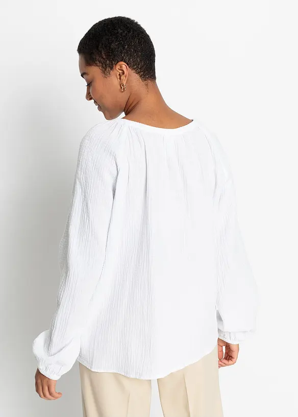 Blusa in mussola di cotone, bonprix