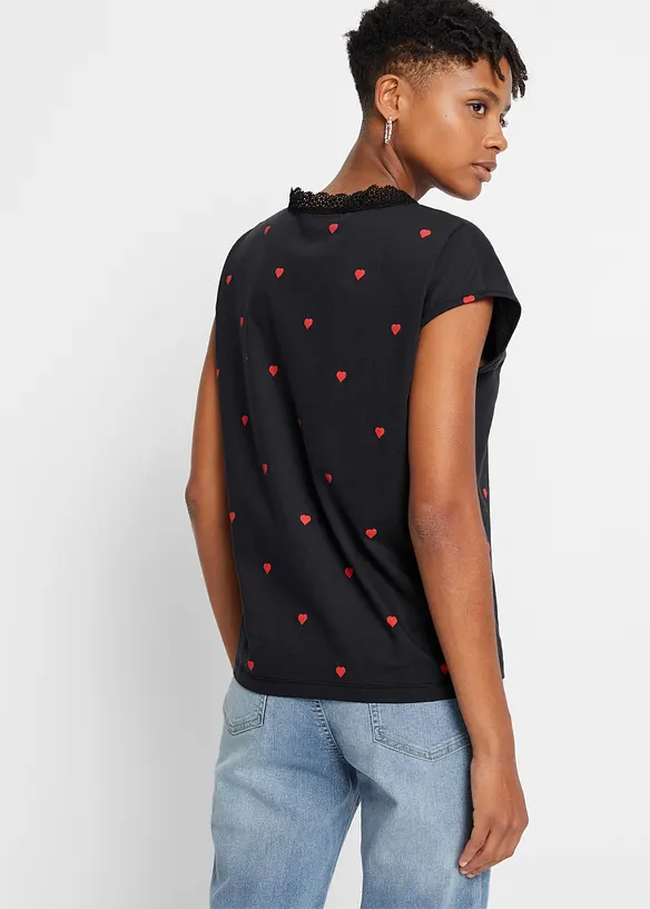 Maglia fantasia in puro cotone, bonprix