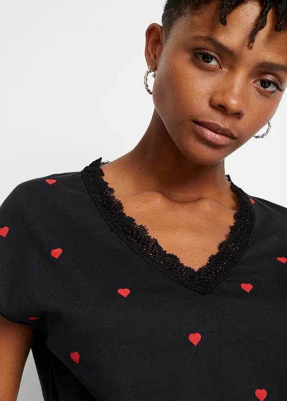 Maglia fantasia in puro cotone, bonprix