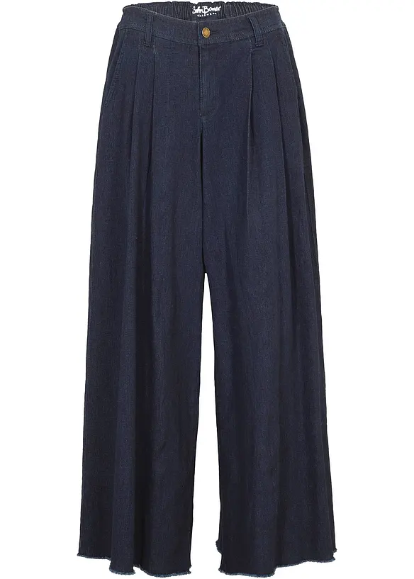 Gonna pantalone in jeans, wide leg, bonprix