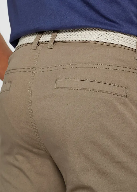 Pantaloni chino comodi in vita con cintura regular fit, straight, bonprix