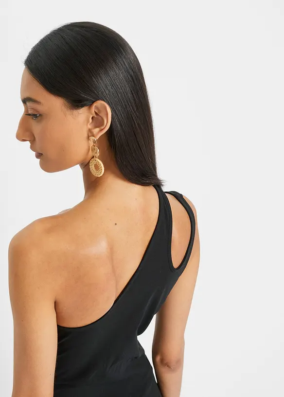 Top con cut-out in cotone biologico, bonprix