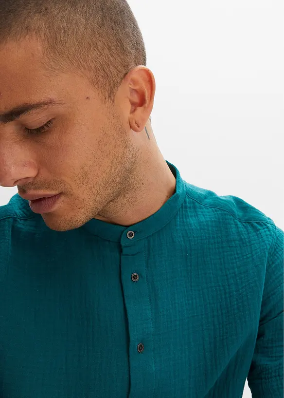 Camicia a maniche corte in mussola, bonprix