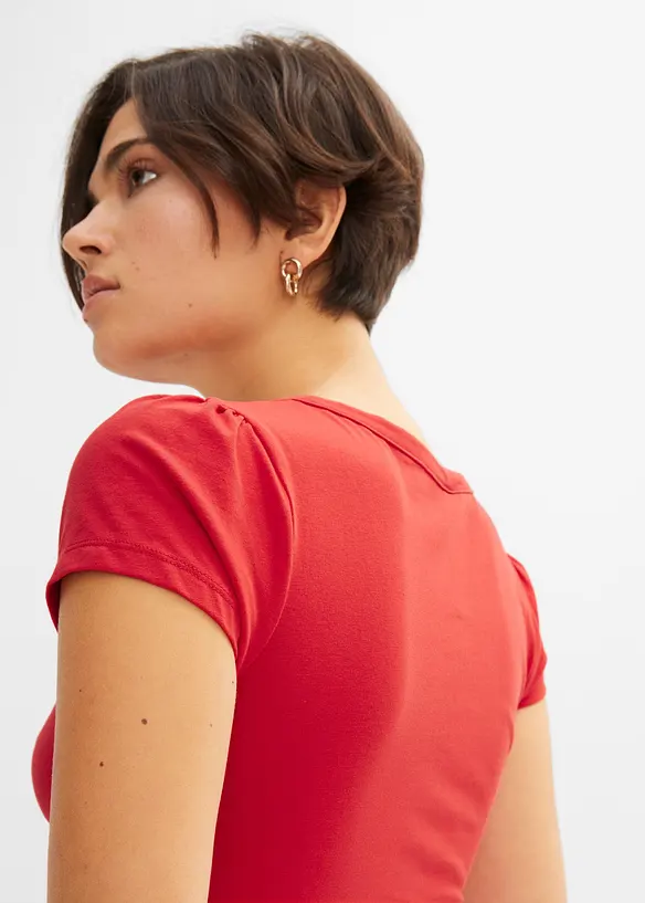 Maglia con bottoni in cotone biologico, bonprix