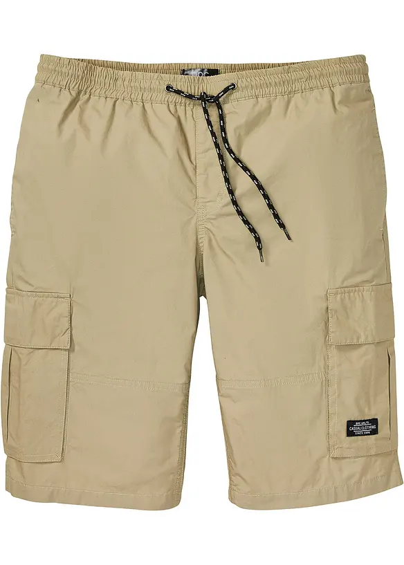 Bermuda cargo con elastico in vita, regular fit, bonprix