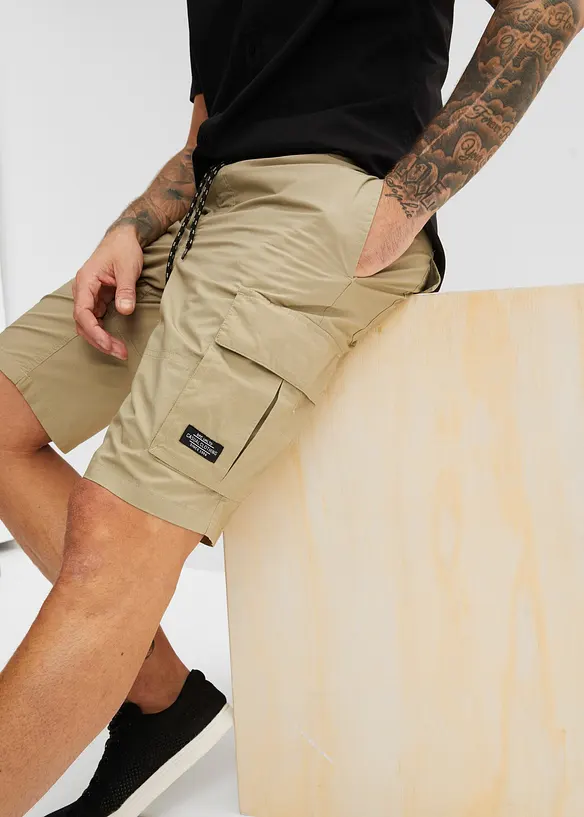 Bermuda cargo con elastico in vita, regular fit, bonprix