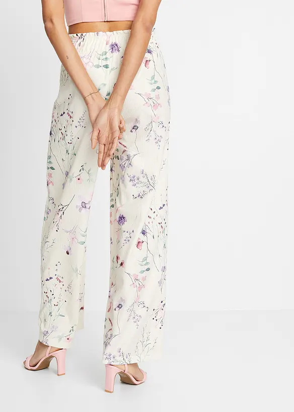 Pantaloni in crêpe vaporoso, bonprix