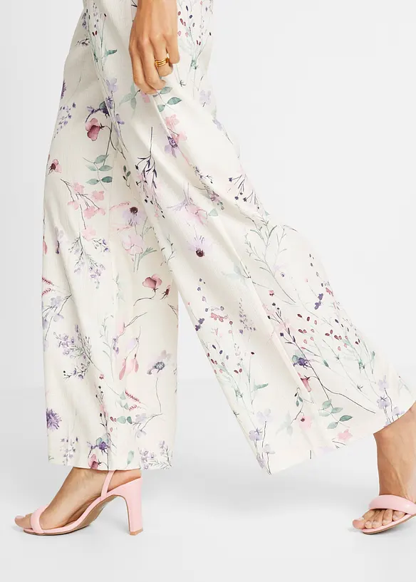 Pantaloni in crêpe vaporoso, bonprix