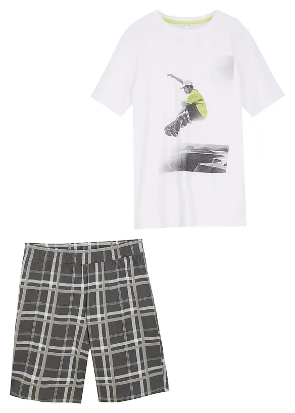 T-shirt e pantaloni corti (set 2 pezzi) in cotone biologico, bonprix