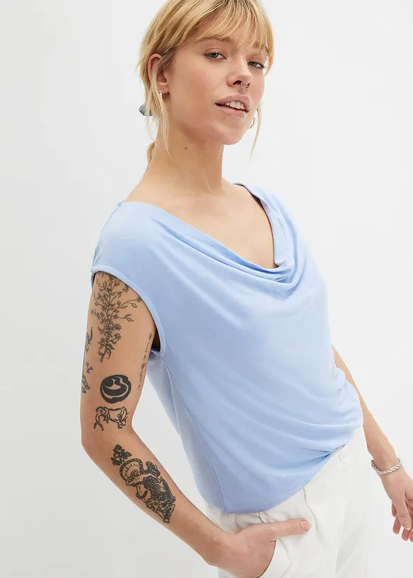 Top in misto viscosa, bonprix