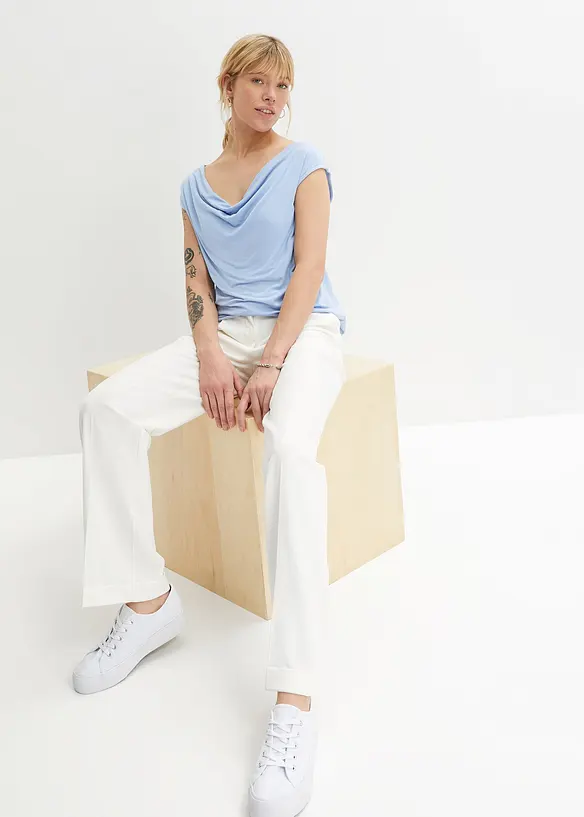 Top in misto viscosa, bonprix