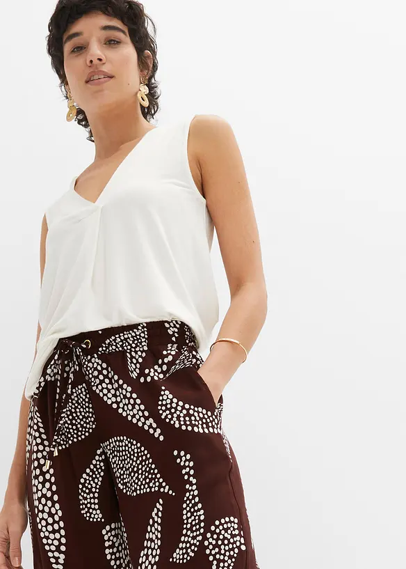 Pantaloni larghi in viscosa, bonprix