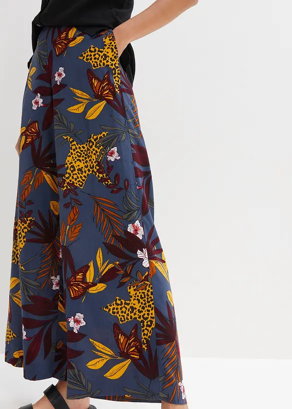 Pantaloni larghi in pura viscosa, bonprix