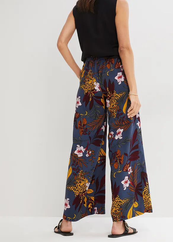 Pantaloni larghi in pura viscosa, bonprix