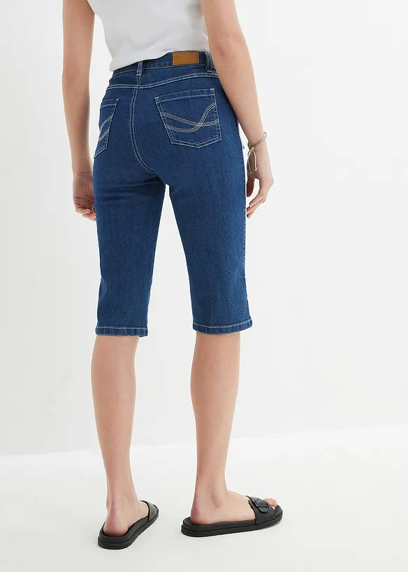 Bermuda slim fit a vita alta, bonprix