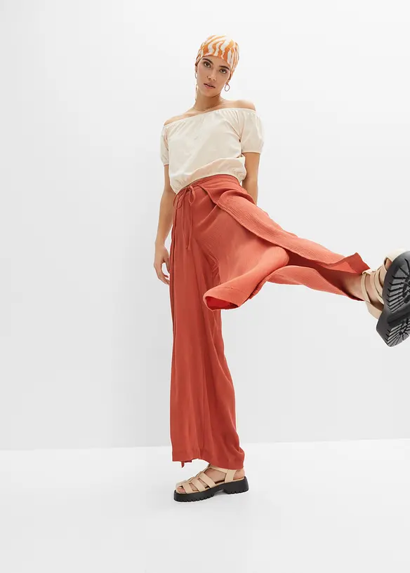 Pantaloni in viscosa fluente, bonprix