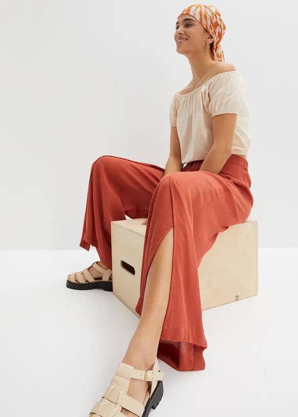 Pantaloni in viscosa fluente, bonprix