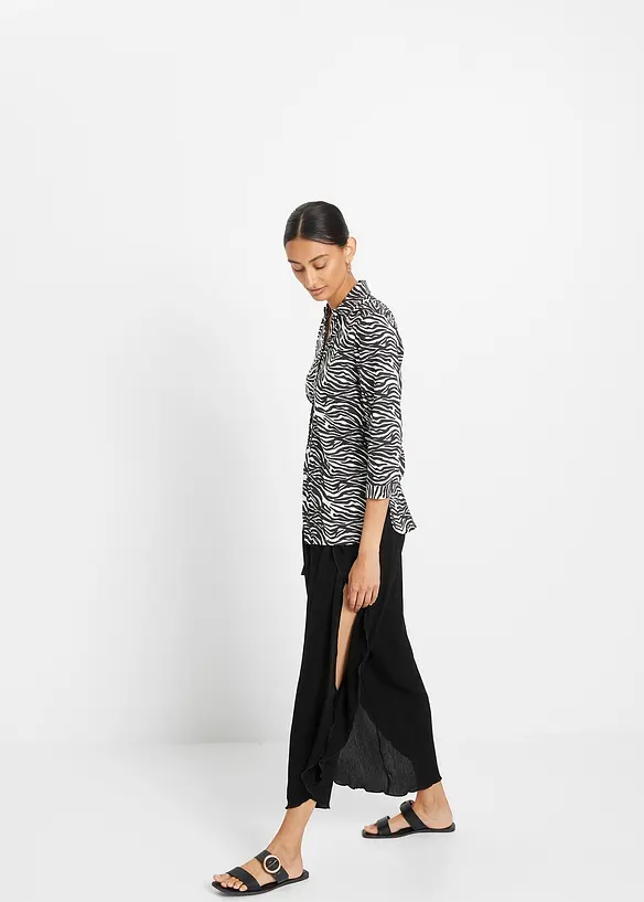 Pantaloni in crinkle strutturato, bonprix
