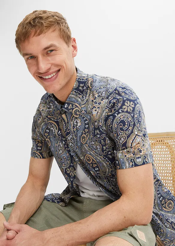 Camicia a maniche corte in qualità leggera, bonprix