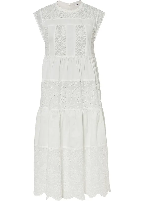 Abito midi con pizzo, bonprix