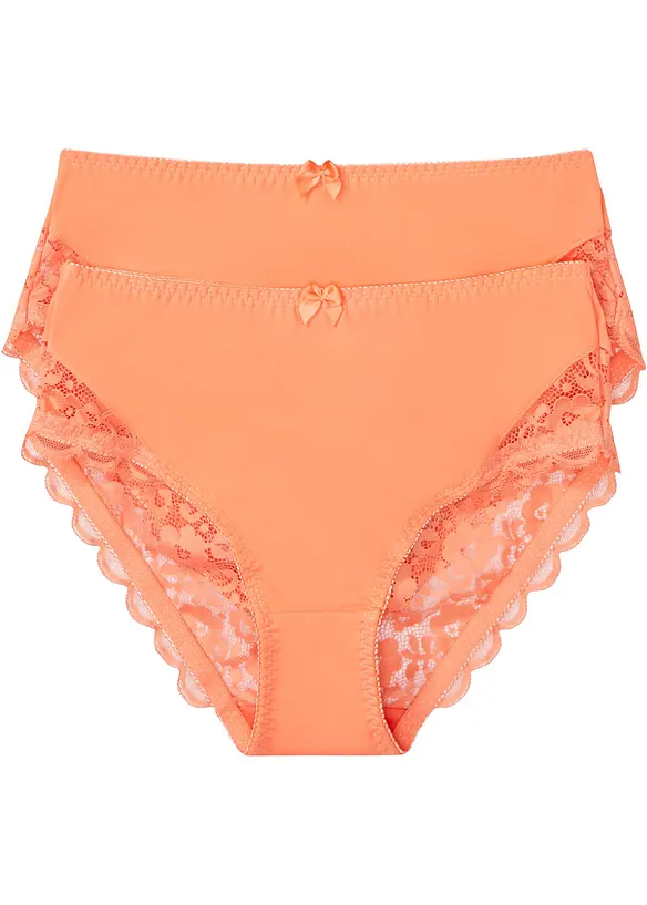 Slip alto con poliammide riciclata ( pacco da 2), bonprix