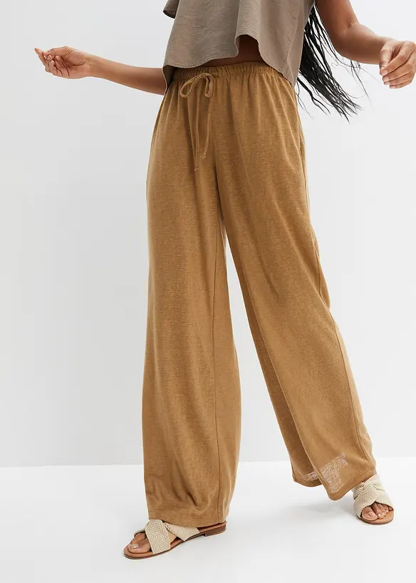 Pantaloni trasparenti con elastico in vita, bonprix